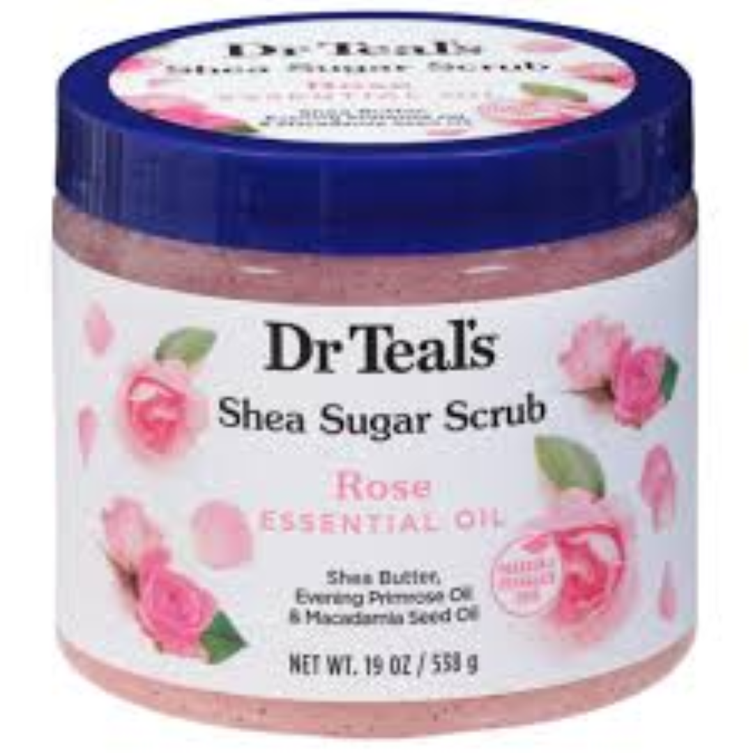 DR TEALS BODY SCRUB ROSE 538G